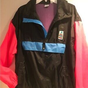 90s  XL VTG Ocean Pacific Xtreme
Air COLORBLOCK surf NEON
JACKET Skater Surfing